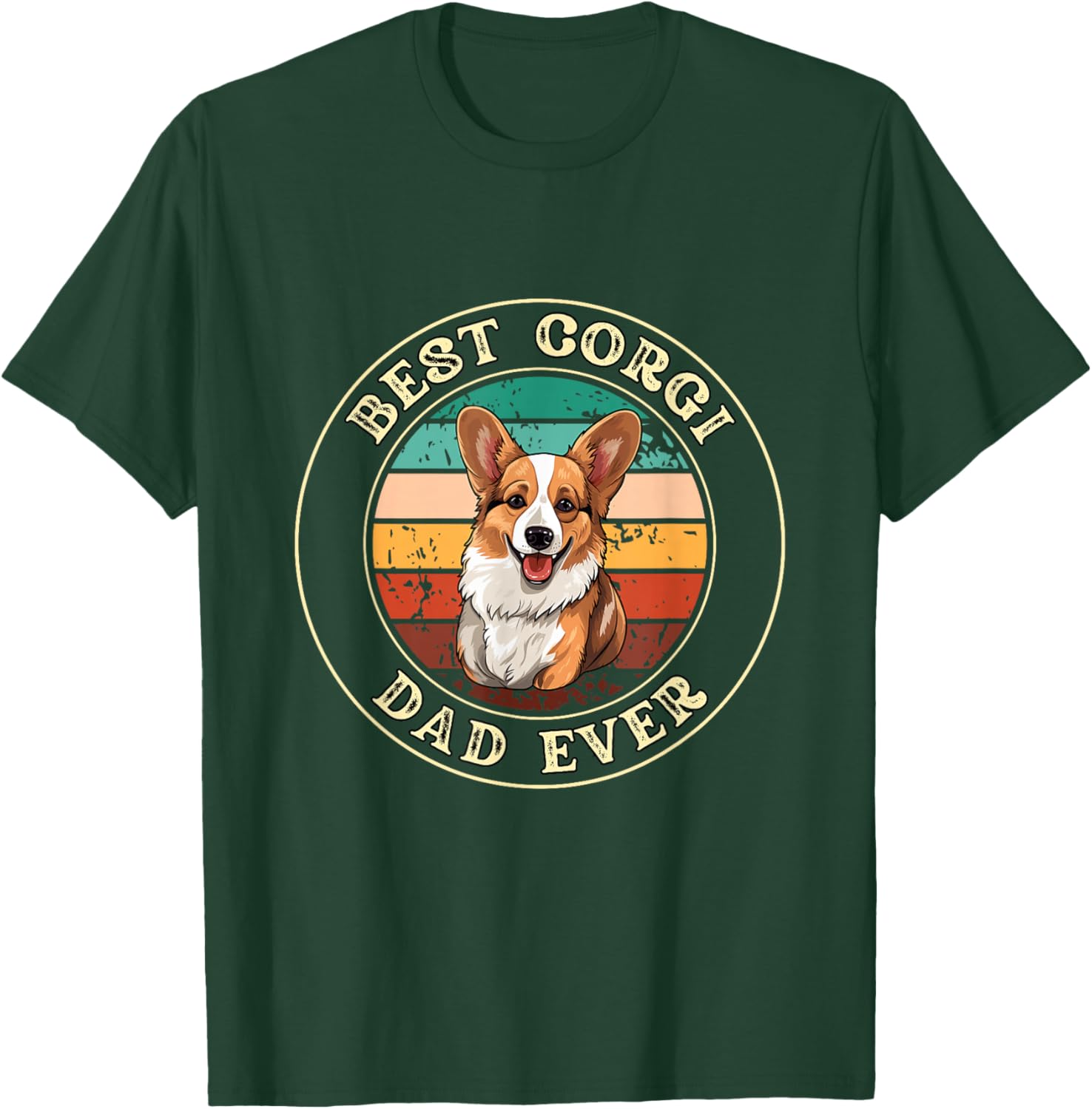 Funny Corgi Dad Gift T-Shirt - T-Shirt | Forest