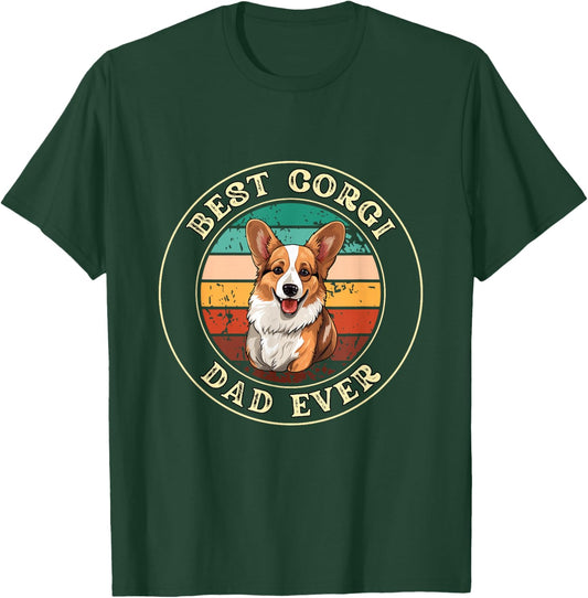 Funny Corgi Dad Gift T-Shirt - T-Shirt | Forest