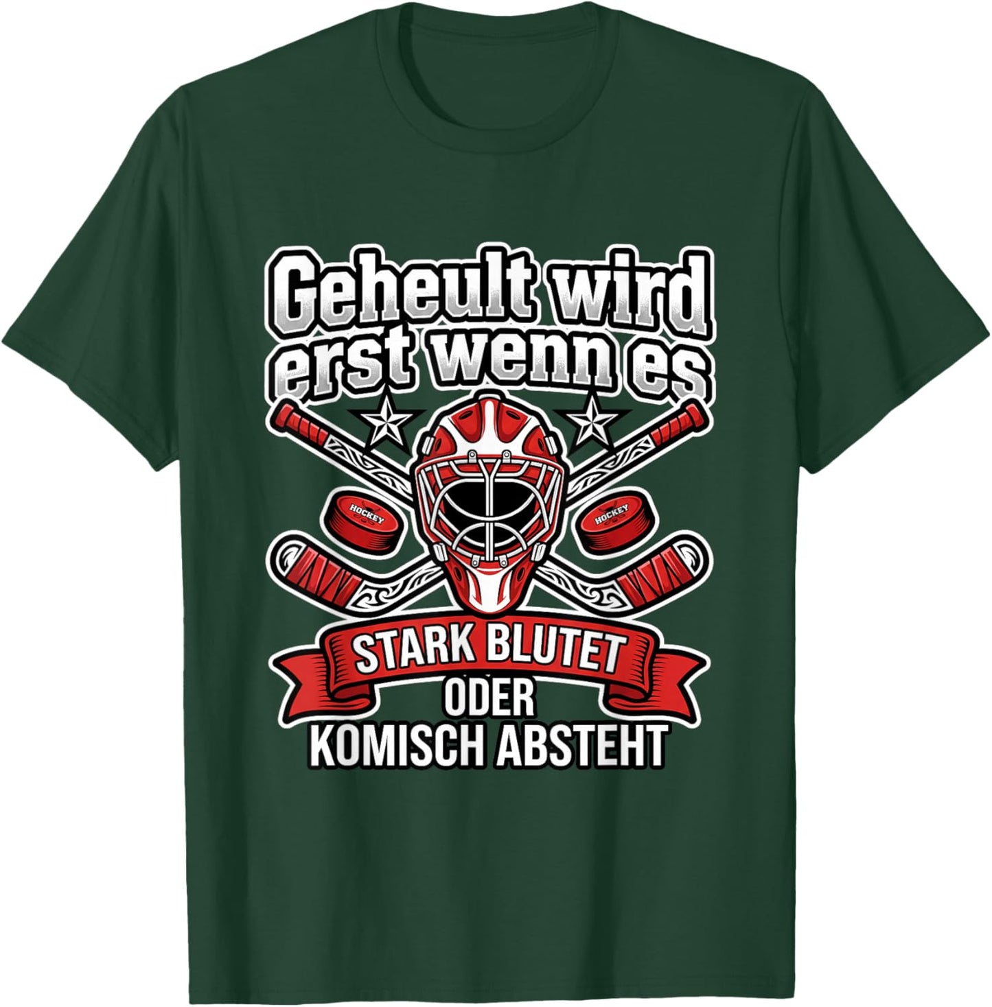 Eishockey Goalie Spruch Geheult Wird Erst Wenn Es T-Shirt - T-Shirt | Forest
