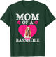 Basshole Mom Funny Cute Basset Hound Dog Lovers Mommy T-Shirt - T-Shirt | Forest