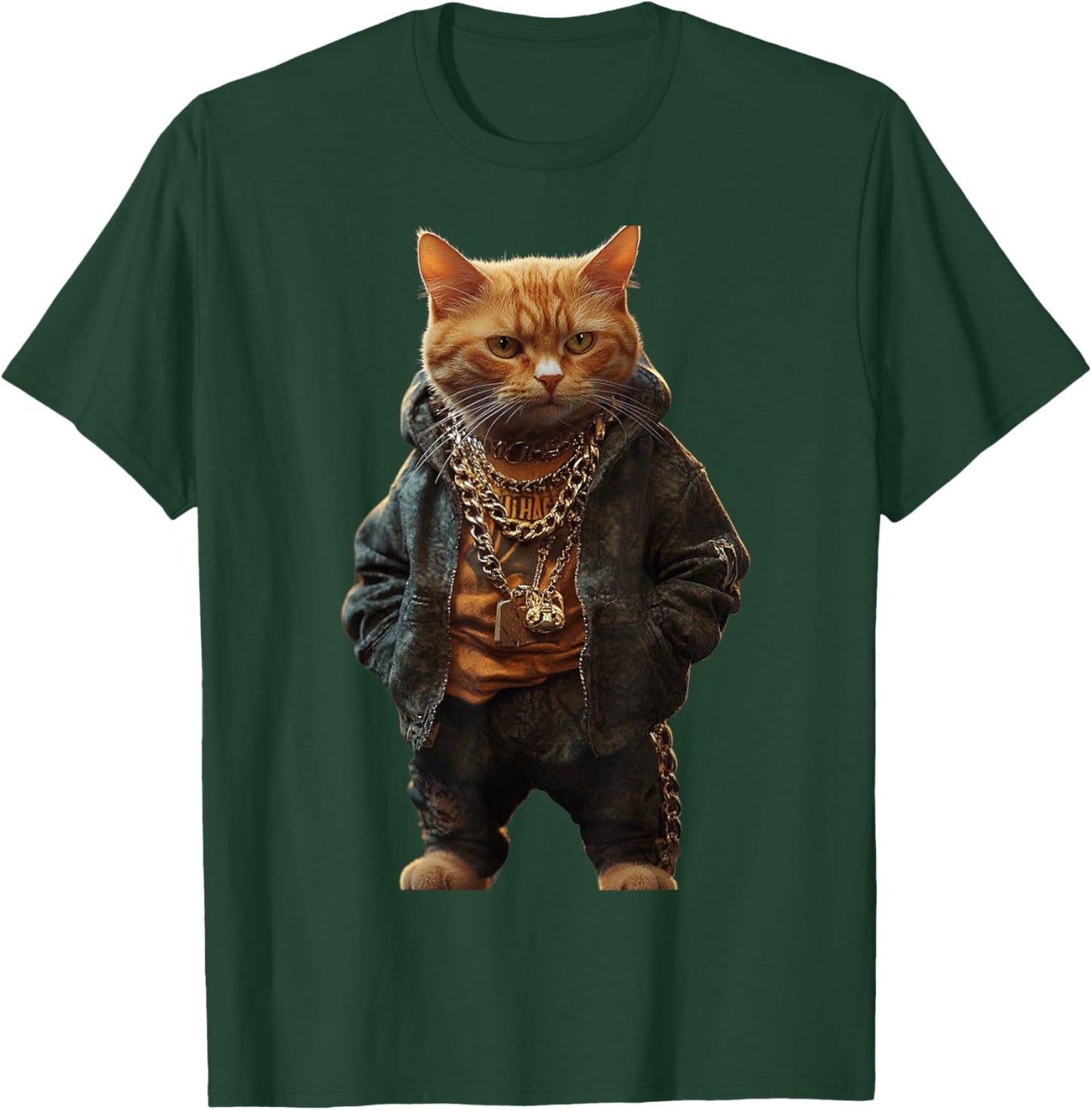 Thug Gangster Life Cat For Hip Hop Fans Meme and Cat lovers Women Girls Kids T-Shirt - T-Shirt | Forest
