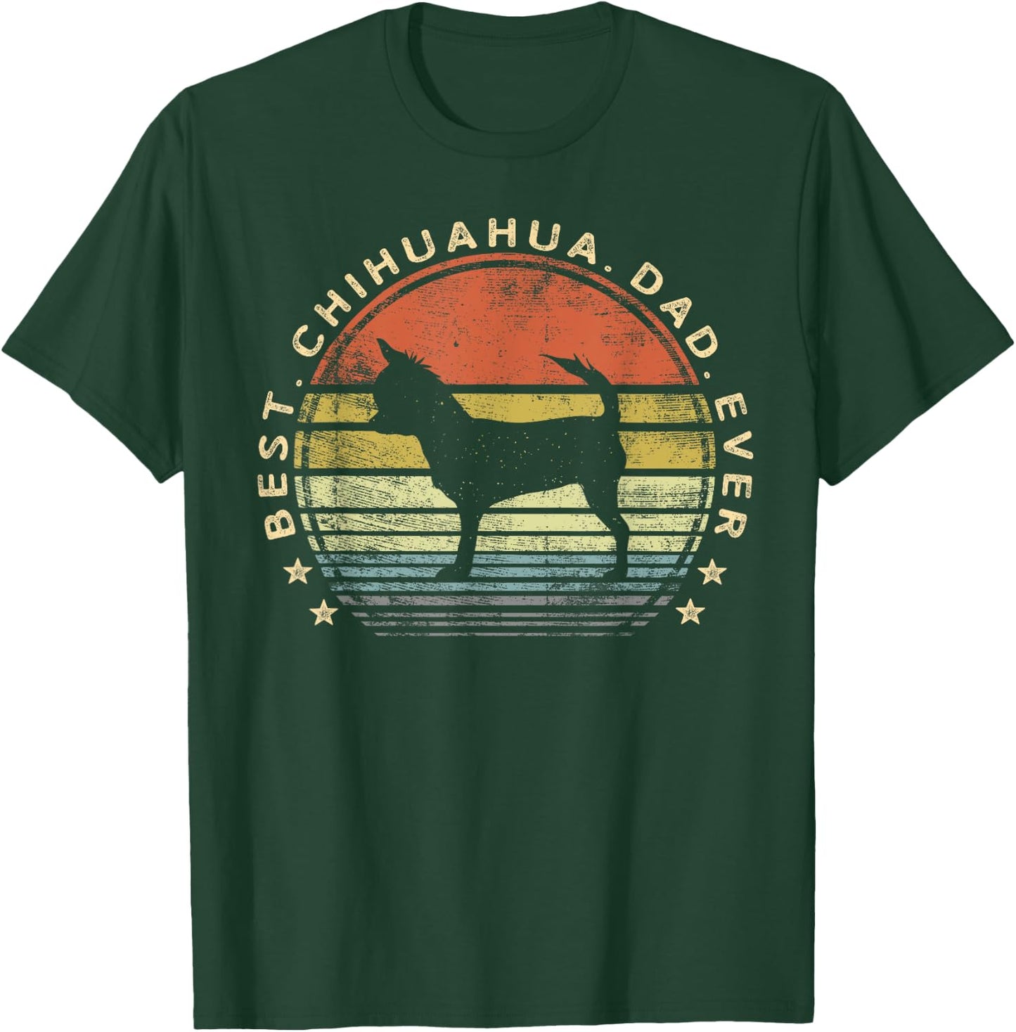Best Chihuahua Dad Ever Chi Dog Lover Gifts Pet Owner Daddy T-Shirt - T-Shirt | Forest