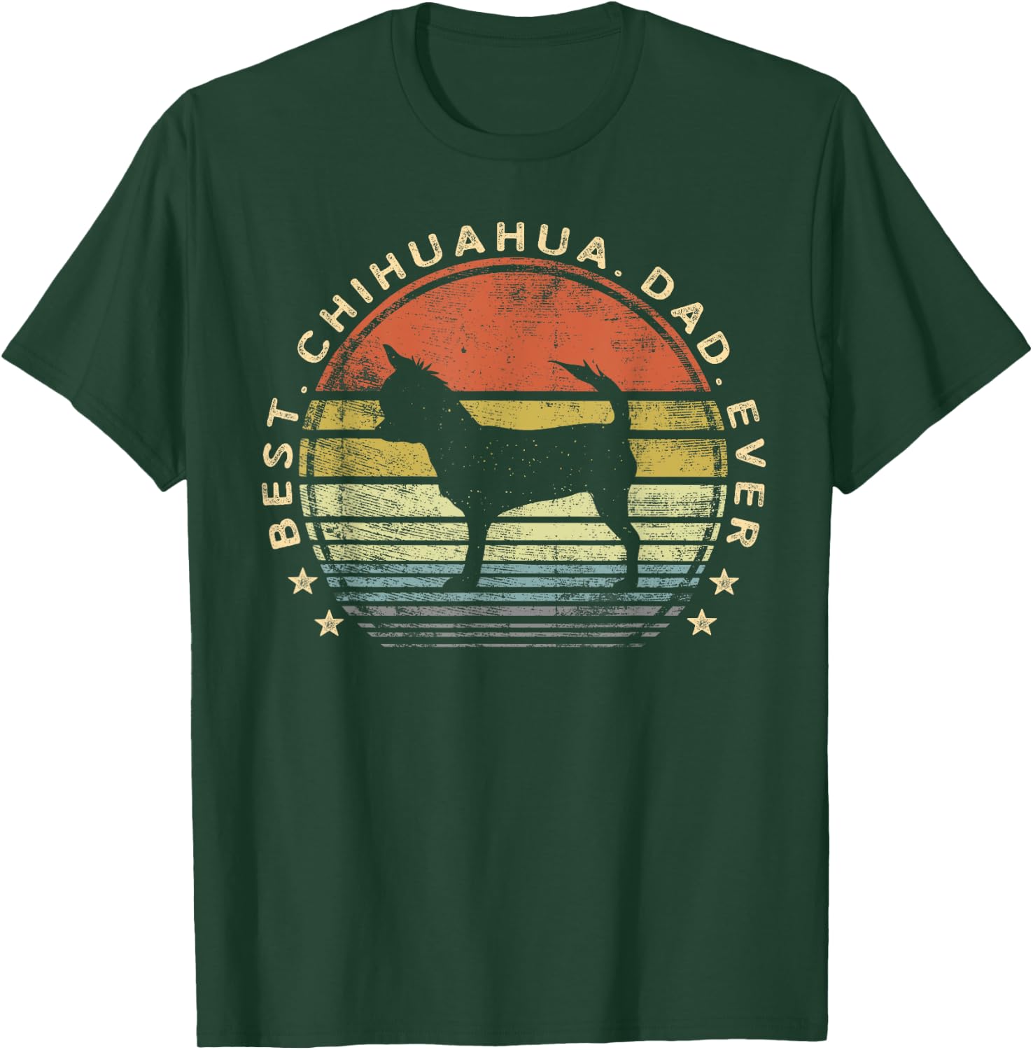 Best Chihuahua Dad Ever Chi Dog Lover Gifts Pet Owner Daddy T-Shirt - T-Shirt | Forest