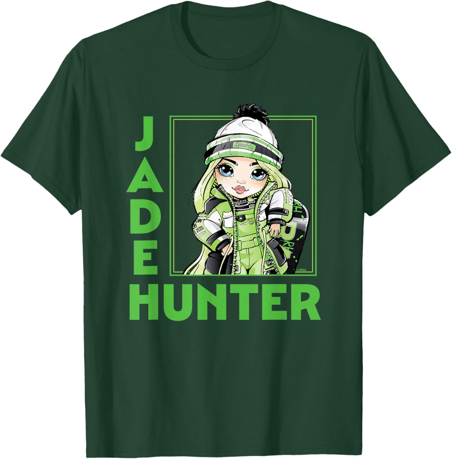 Rainbow High - RH Holiday Jade Hunter T-Shirt - T-Shirt | Forest
