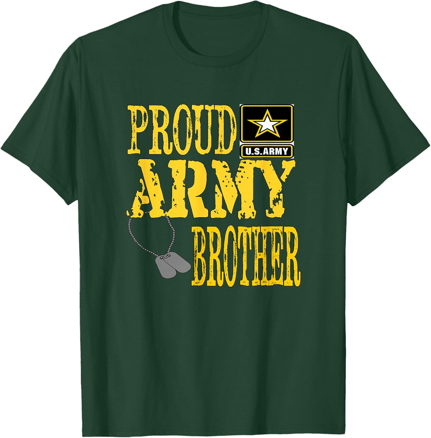 Proud Army Brother Military Pride T-Shirt - T-Shirt | Forest