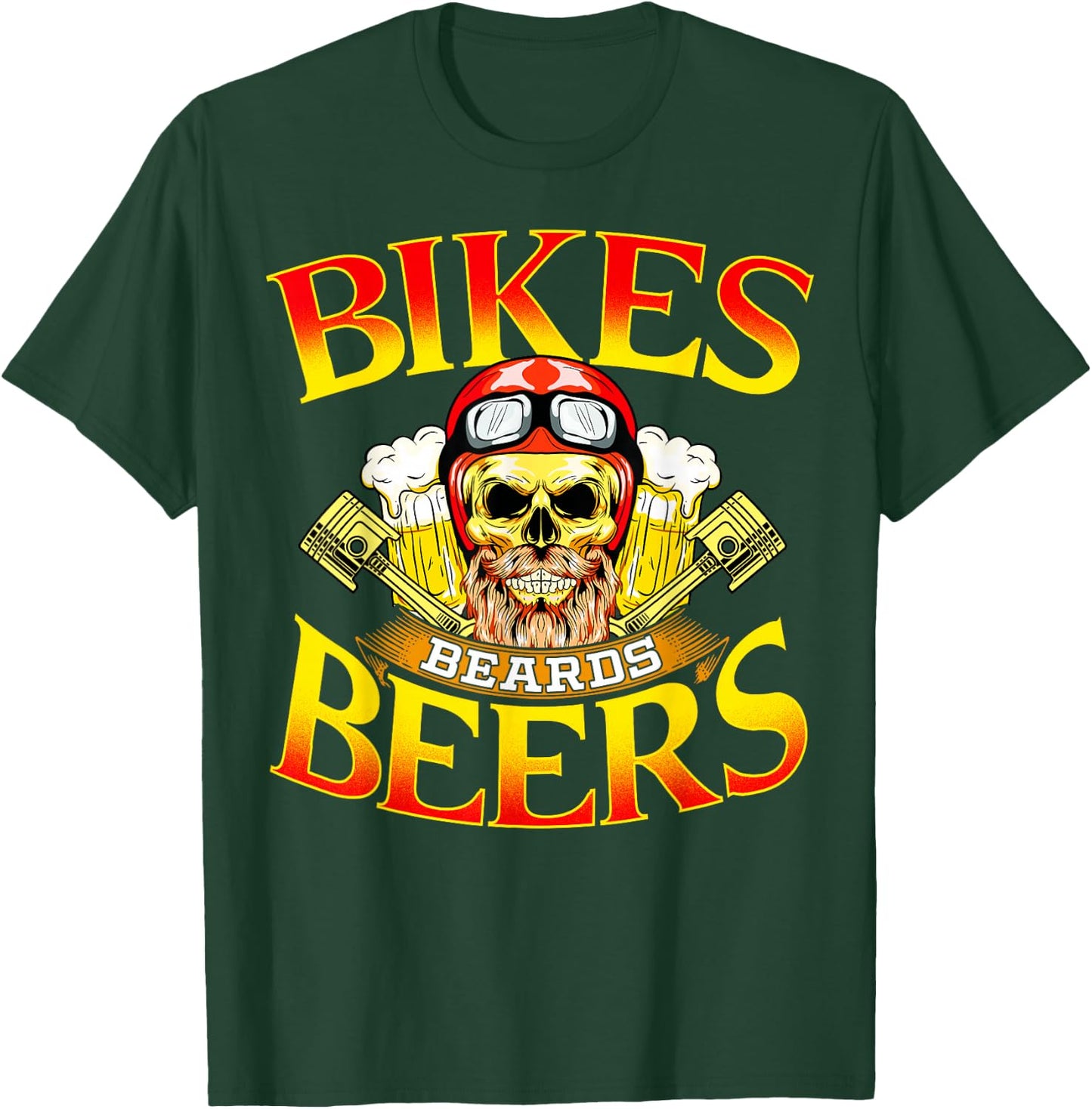 Motorcycle Lover Gift Bikers Men MC Parties Vintage Meets T-Shirt - T-Shirt | Forest