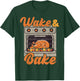 Wake Bake Turkey Feast Meal Dinner Chef Funny Thanksgiving T-Shirt - T-Shirt | Forest