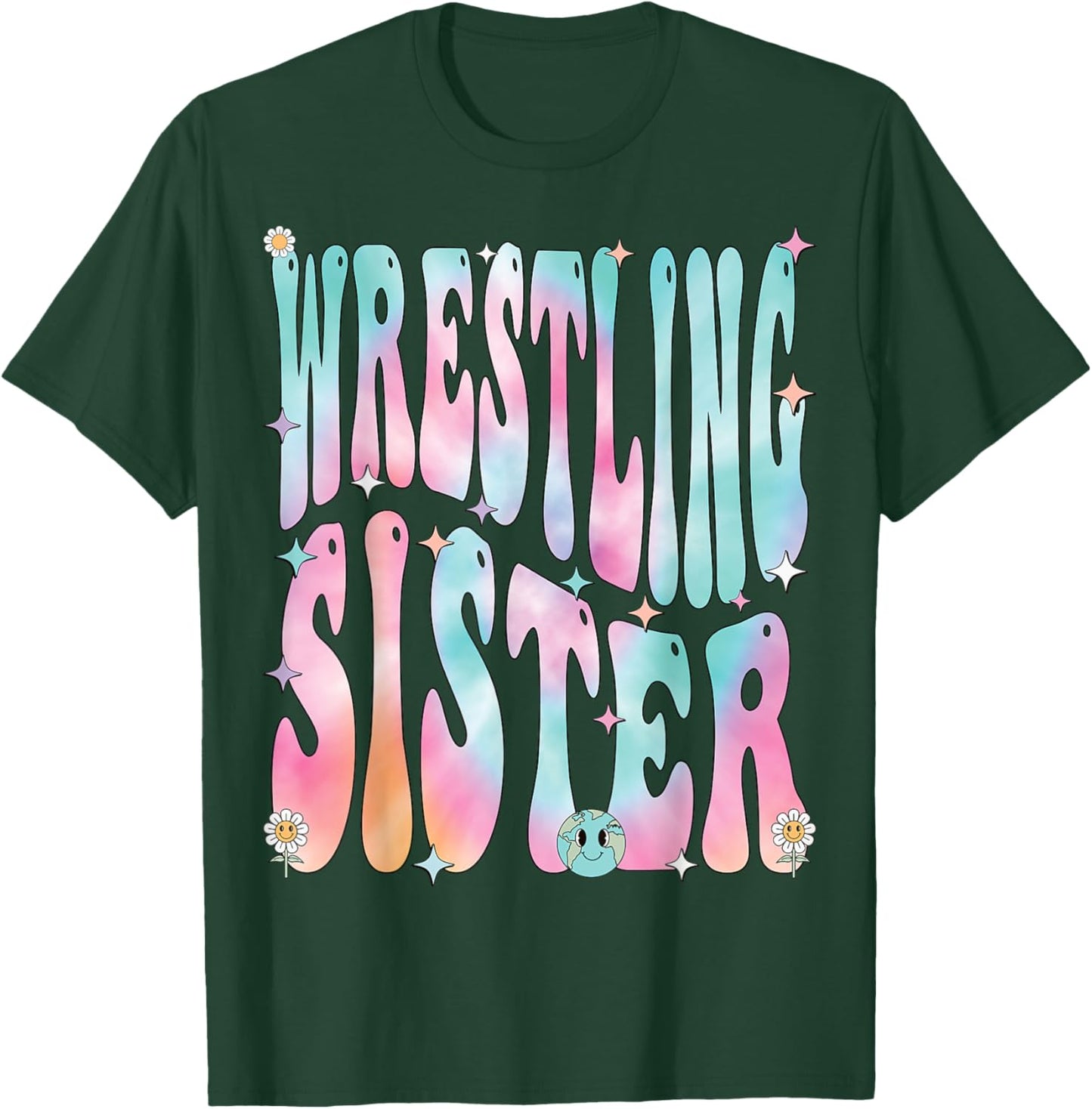 Wrestling Sister Groovy, Wrestling Sister T-Shirt - T-Shirt | Forest