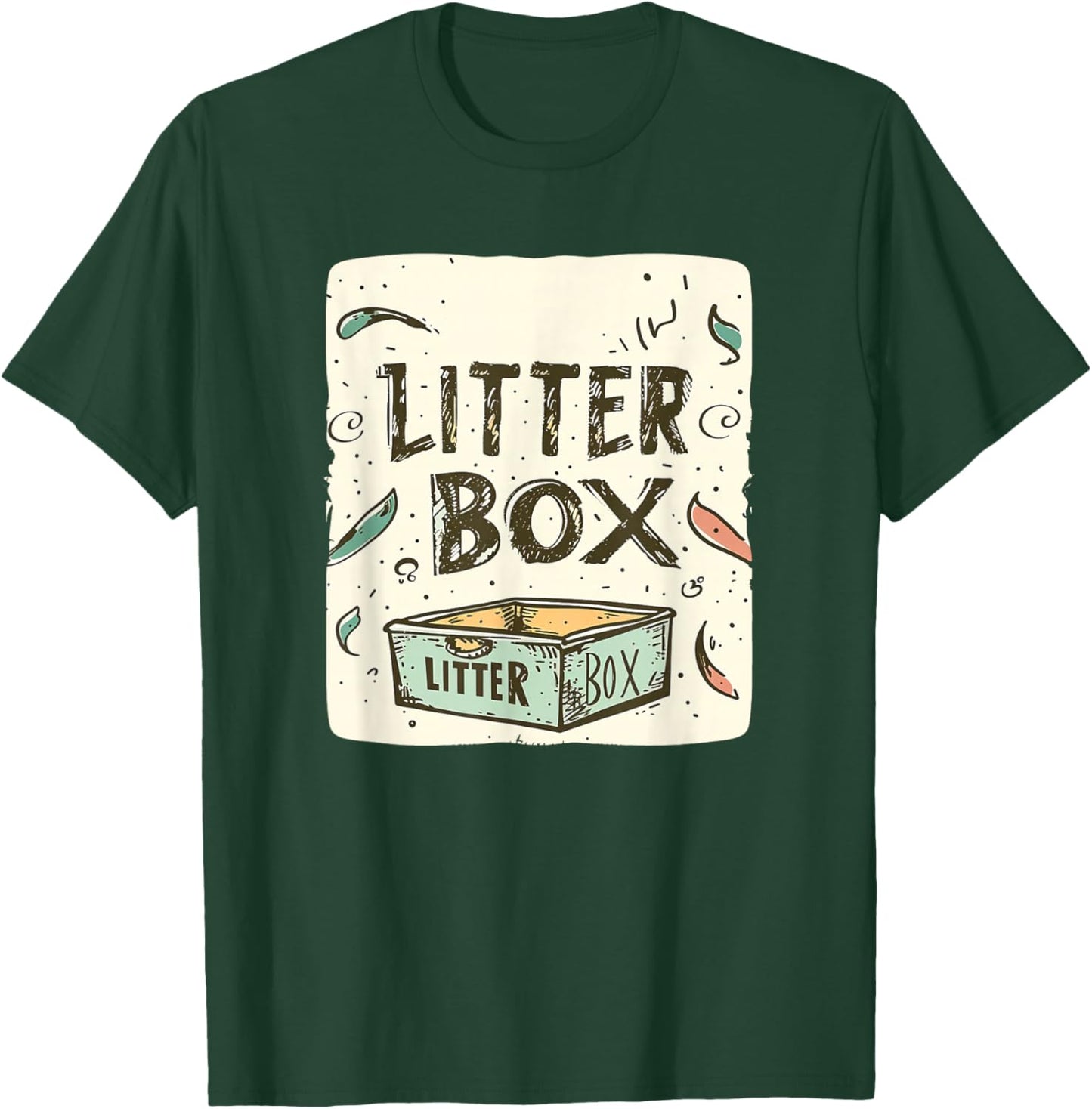 Fun Litter Box Speech Costume T-Shirt - T-Shirt | Forest