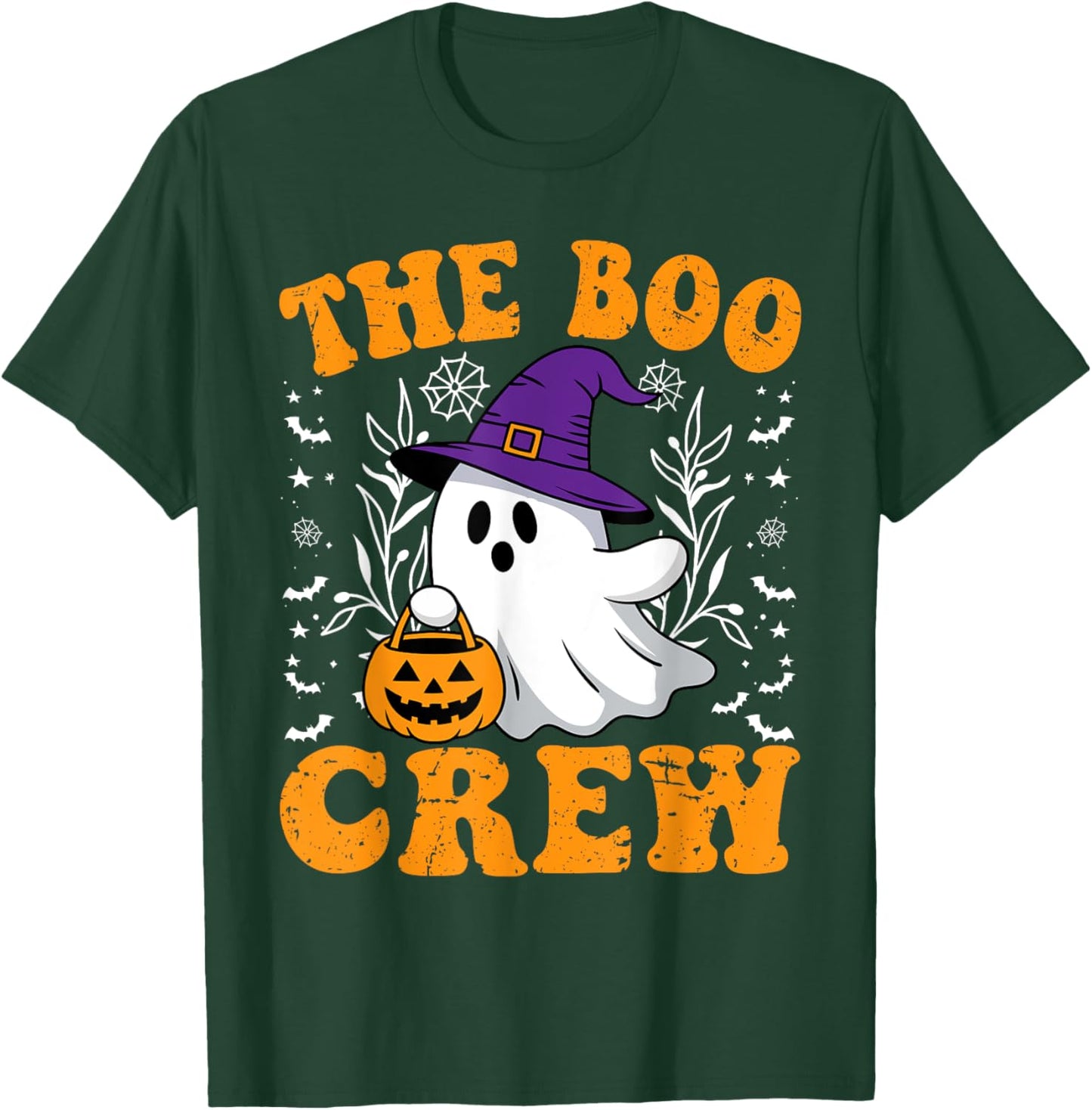 Halloween Ghost The Boo Crew Costume Matching Men Women Kids T-Shirt - T-Shirt | Forest