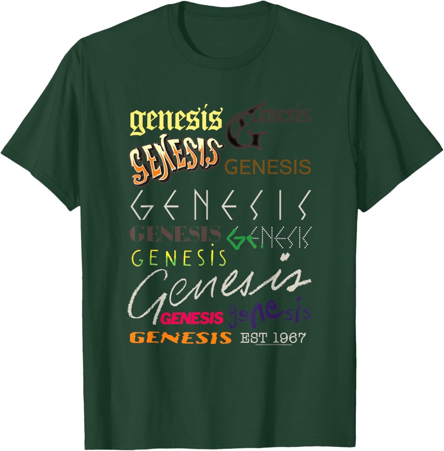 Genesis Logo History Since 1967 T-Shirt - T-Shirt | Forest