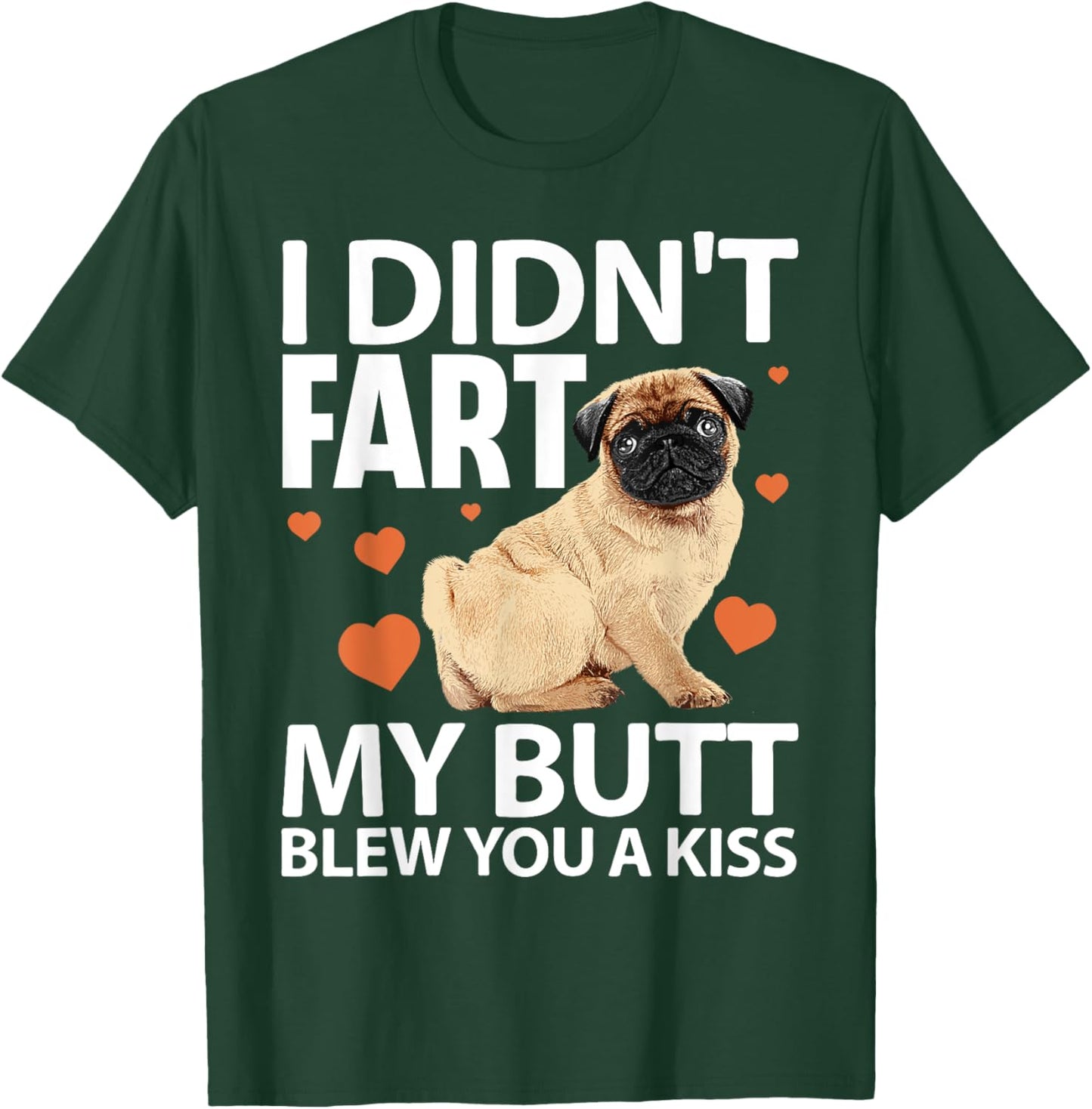 Funny Pug Design Women Kids Pet Dog Breed Pug Lover T-Shirt - T-Shirt | Forest