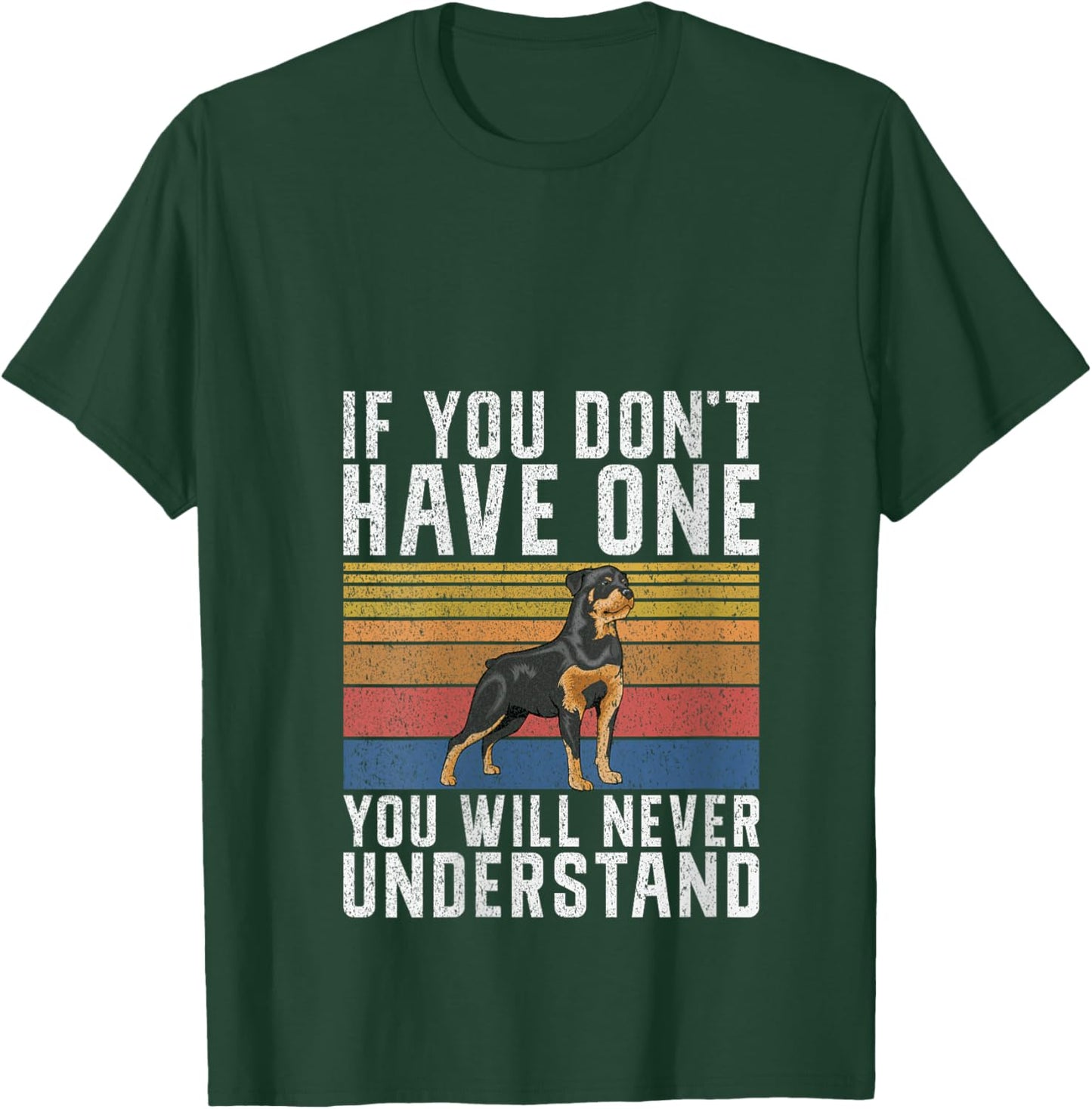 If you dont have one you will never understand Rottweiler V-Neck T-Shirt - T-Shirt | Forest