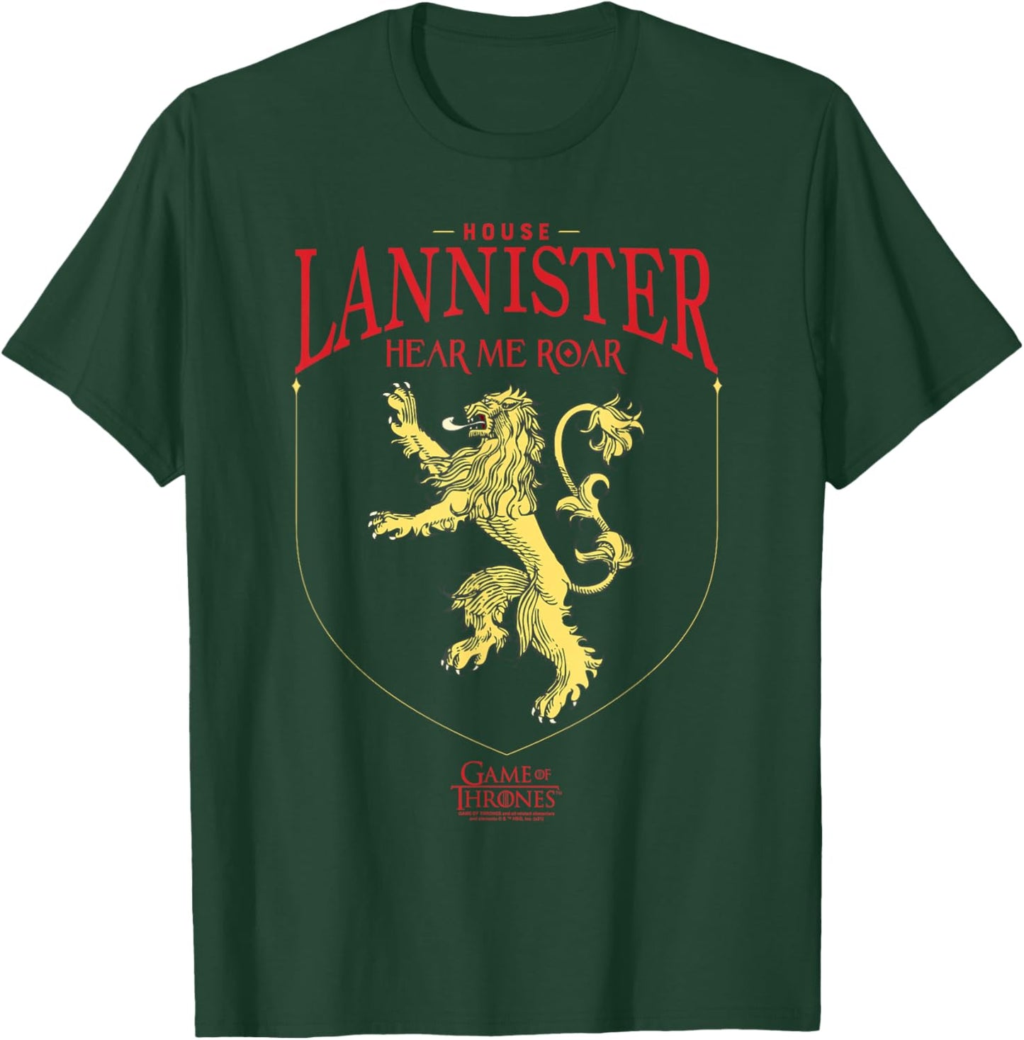 Game of Thrones House Lannister Sigil T-Shirt - T-Shirt | Forest
