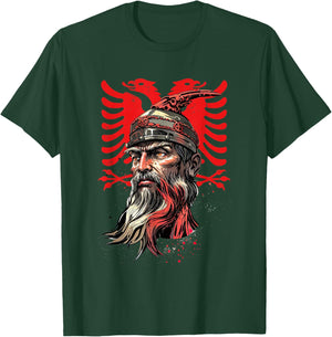 Skanderbeg Albania and Kosovo flag for a proud Albanian T-Shirt - T-Shirt | Forest