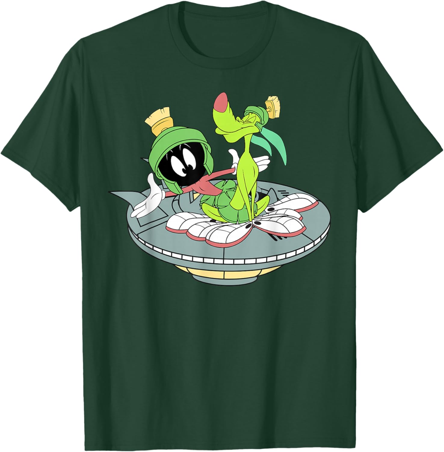 Looney Tunes Marvin The Martian & K-9 Flight T-Shirt - T-Shirt | Forest