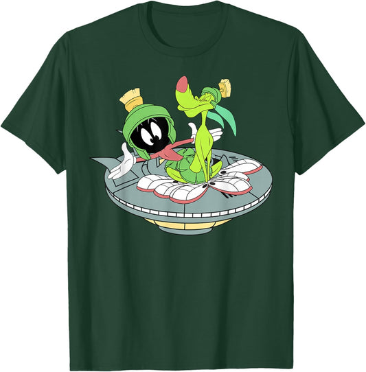 Looney Tunes Marvin The Martian & K-9 Flight T-Shirt - T-Shirt | Forest