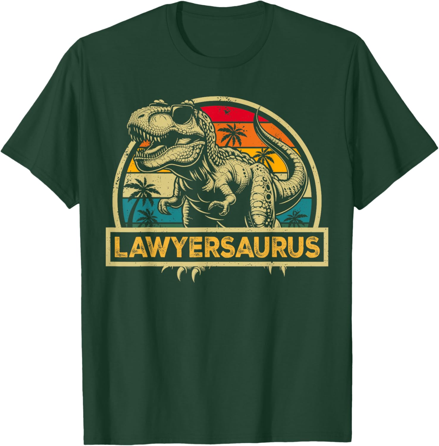 Lawyersaurus T Rex Dinosaur Lawyer Saurus Family Matching T-Shirt - T-Shirt | Forest