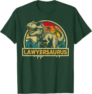 Lawyersaurus T Rex Dinosaur Lawyer Saurus Family Matching T-Shirt - T-Shirt | Forest