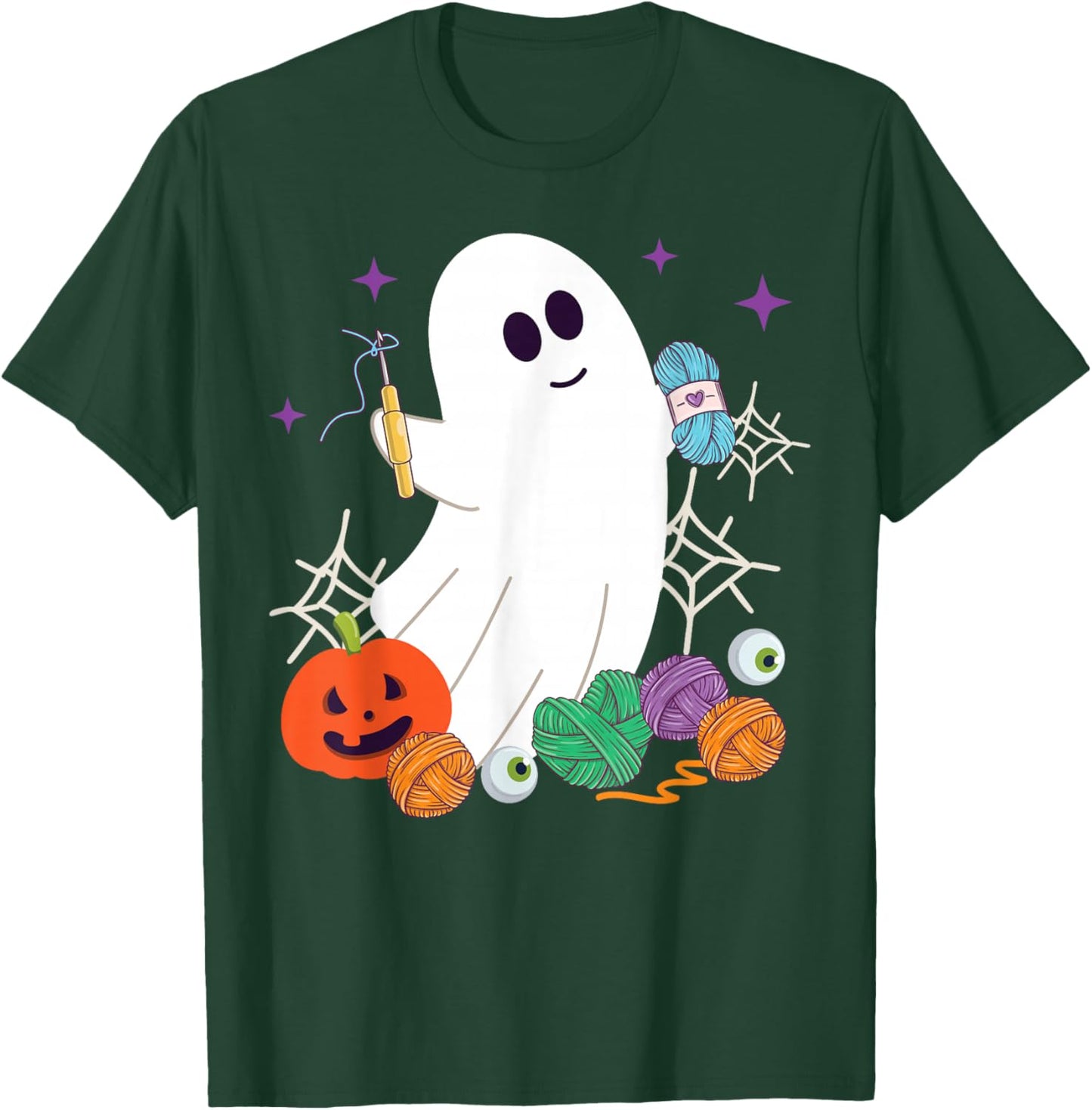 Crocheting Halloween Ghost T-Shirt - T-Shirt | Forest