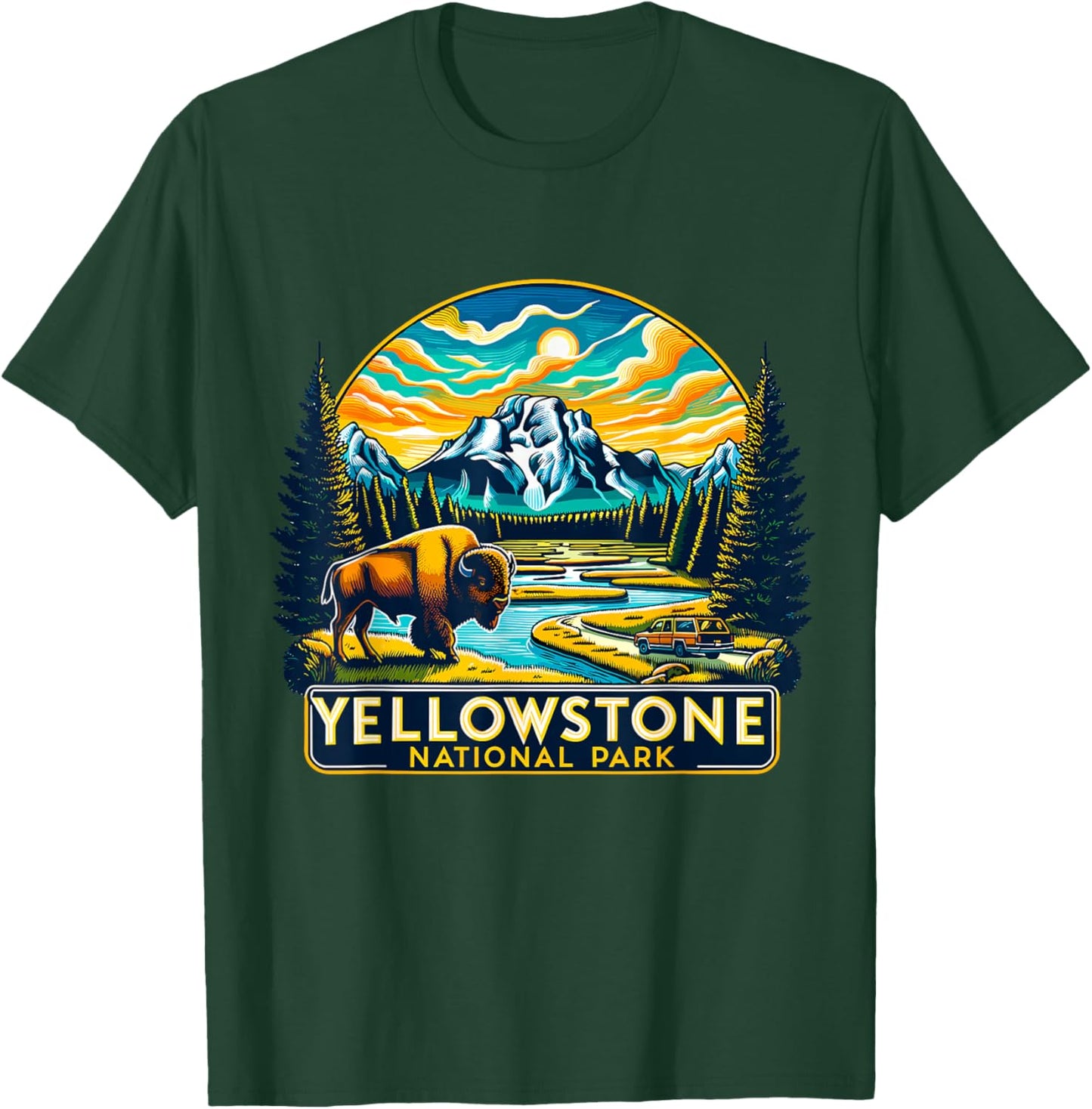 Yellowstone National Park T-Shirt - T-Shirt | Forest