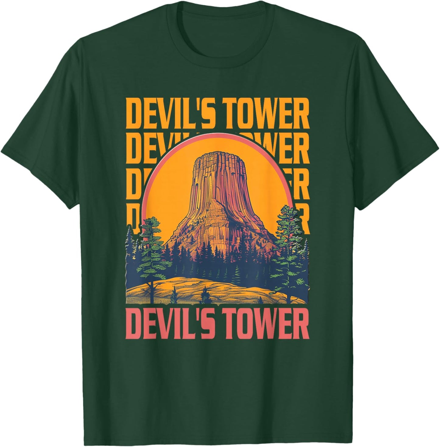 Devils Tower - Devils Tower T-Shirt - T-Shirt | Forest