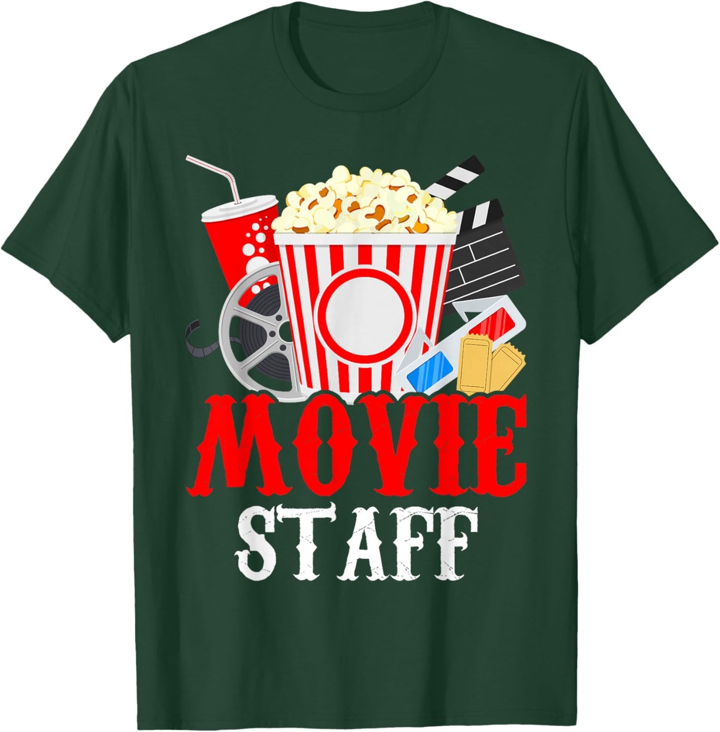Movie Party Movie Night Movie Birthday T-Shirt - T-Shirt | Forest