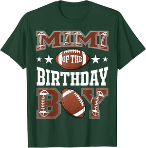 Mimi Of The Birthday Boy Football Game Day T-Shirt - T-Shirt | Forest