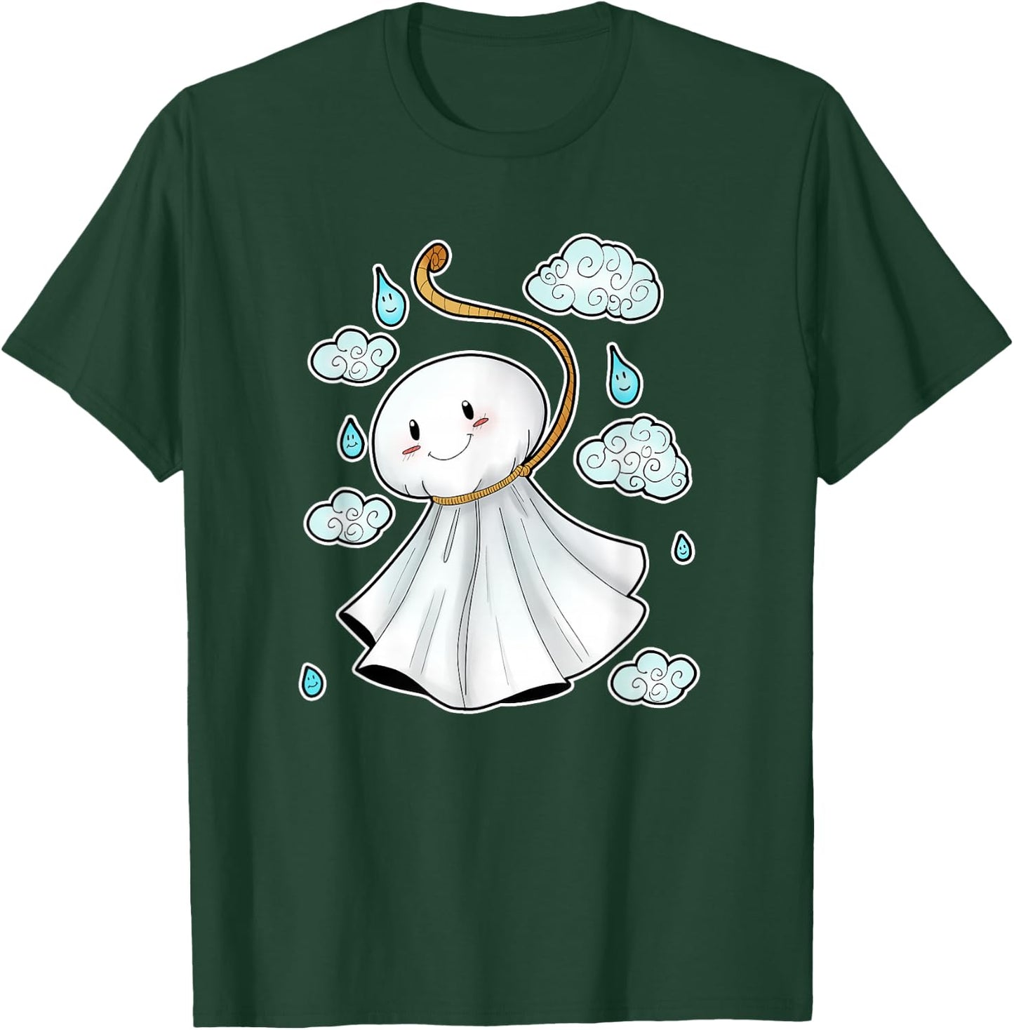 Kawaii Cute Japanese Amulet Teru Teru Bozu T-Shirt - T-Shirt | Forest