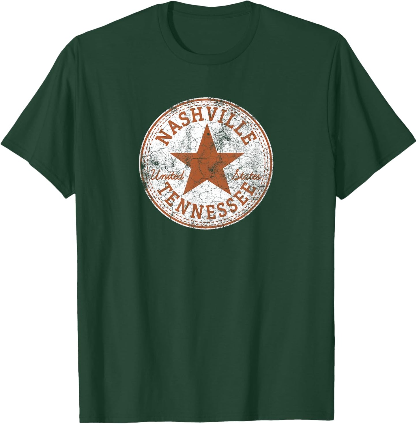 Nashville Tennessee Country Music City United States Outfit T-Shirt - T-Shirt | Forest