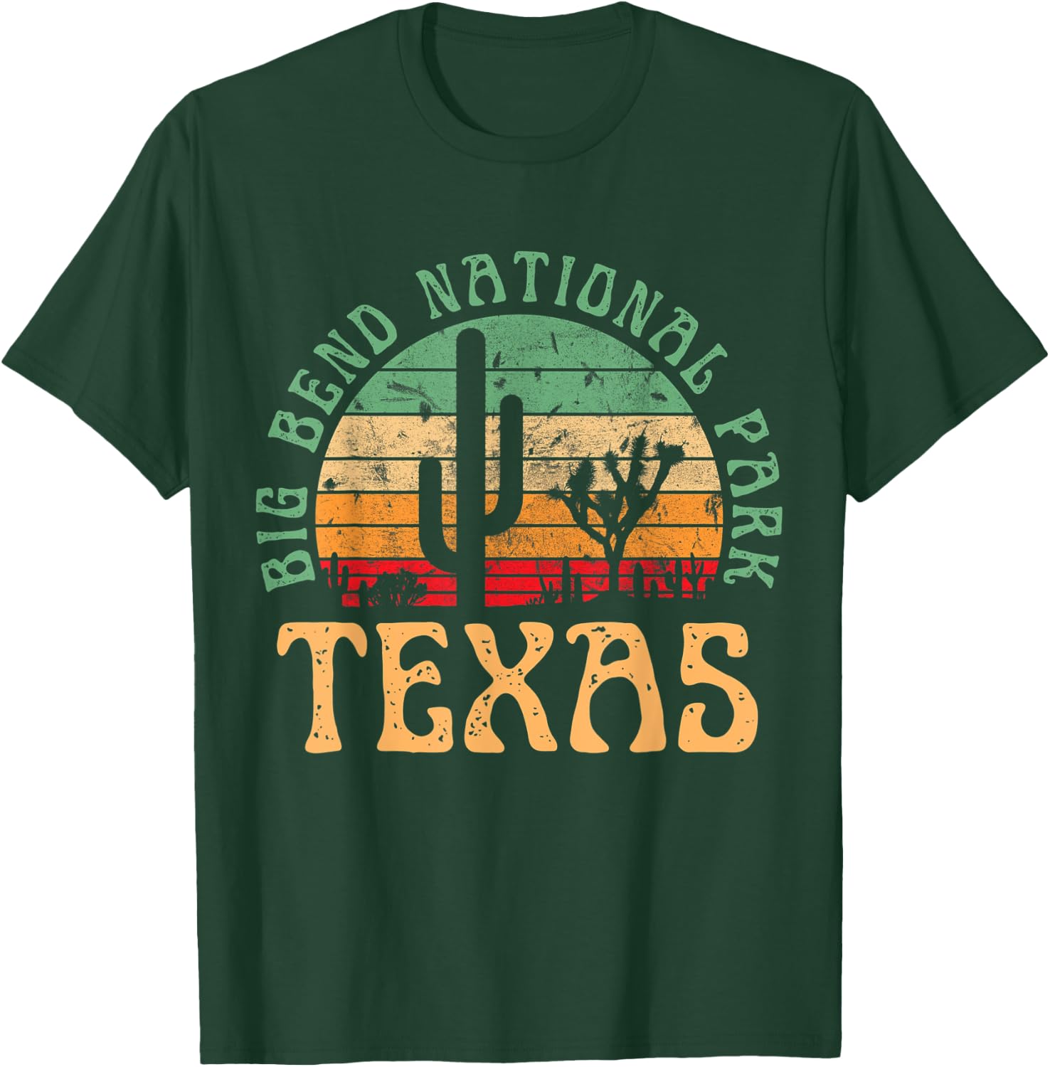 Big Bend Texas Nature Hiking Outdoors Vintage T-Shirt - T-Shirt | Forest