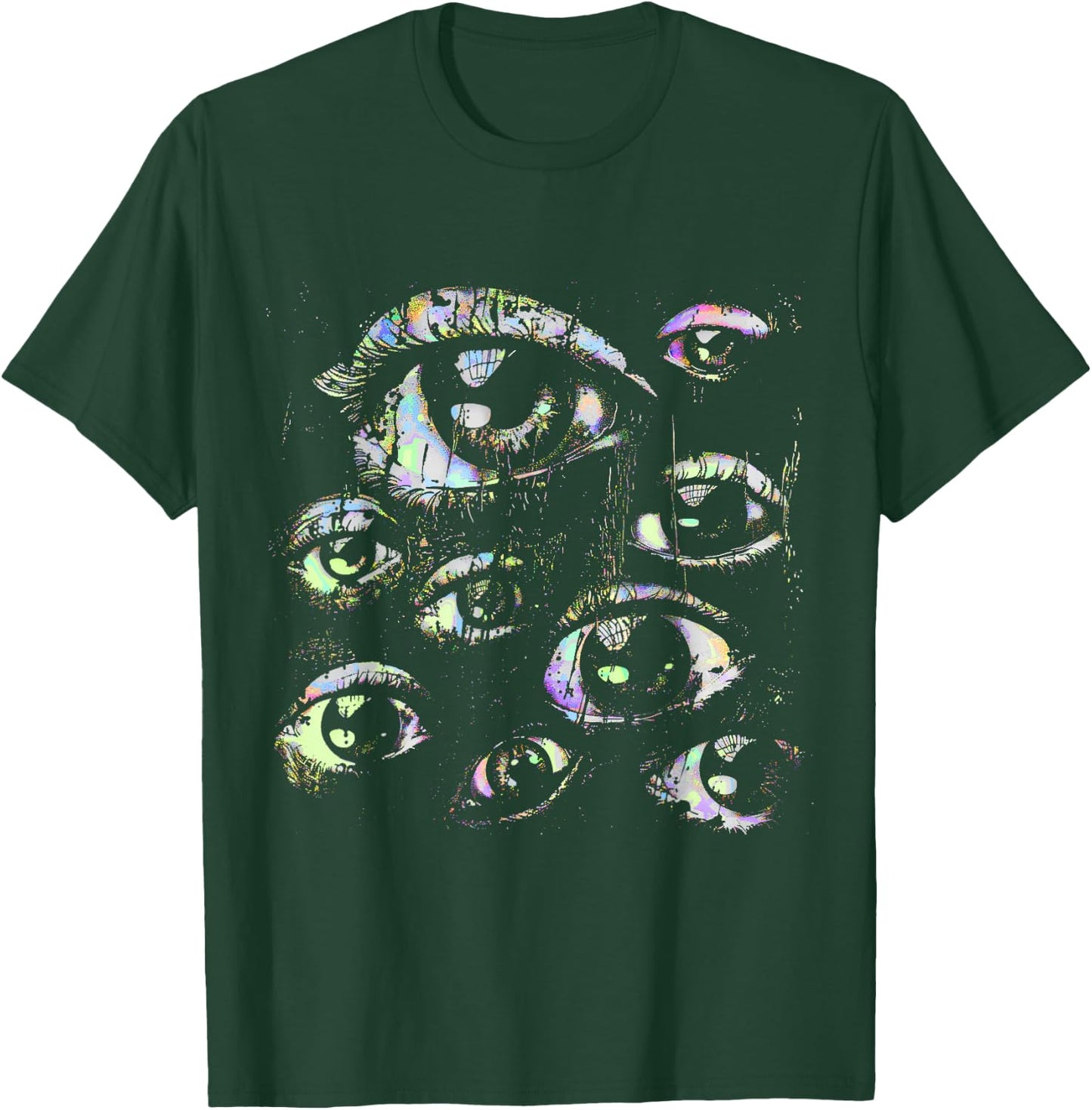 Eyes Pastel Goth Weird Grunge Alt Y2K Odd Strange Aesthetic T-Shirt - T-Shirt | Forest