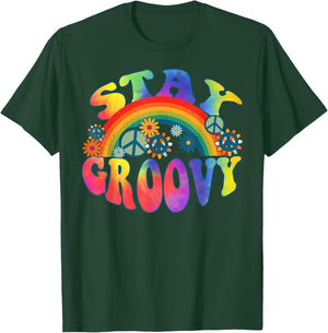 PEACE SIGN LOVE 60s 70s Tie Dye Hippie Halloween Costume T-Shirt - T-Shirt | Forest