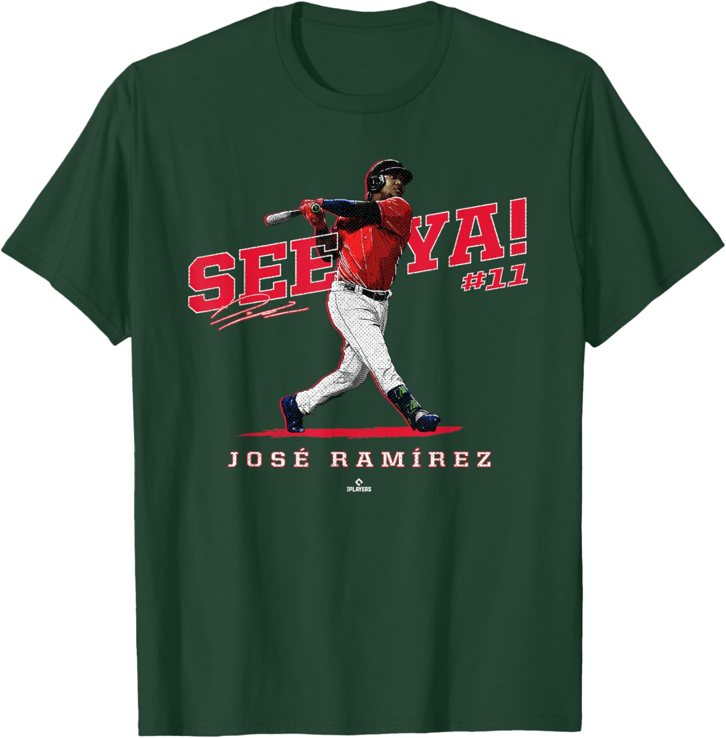 See Ya! Jose Ramirez Cleveland MLBPA T-Shirt - T-Shirt | Forest