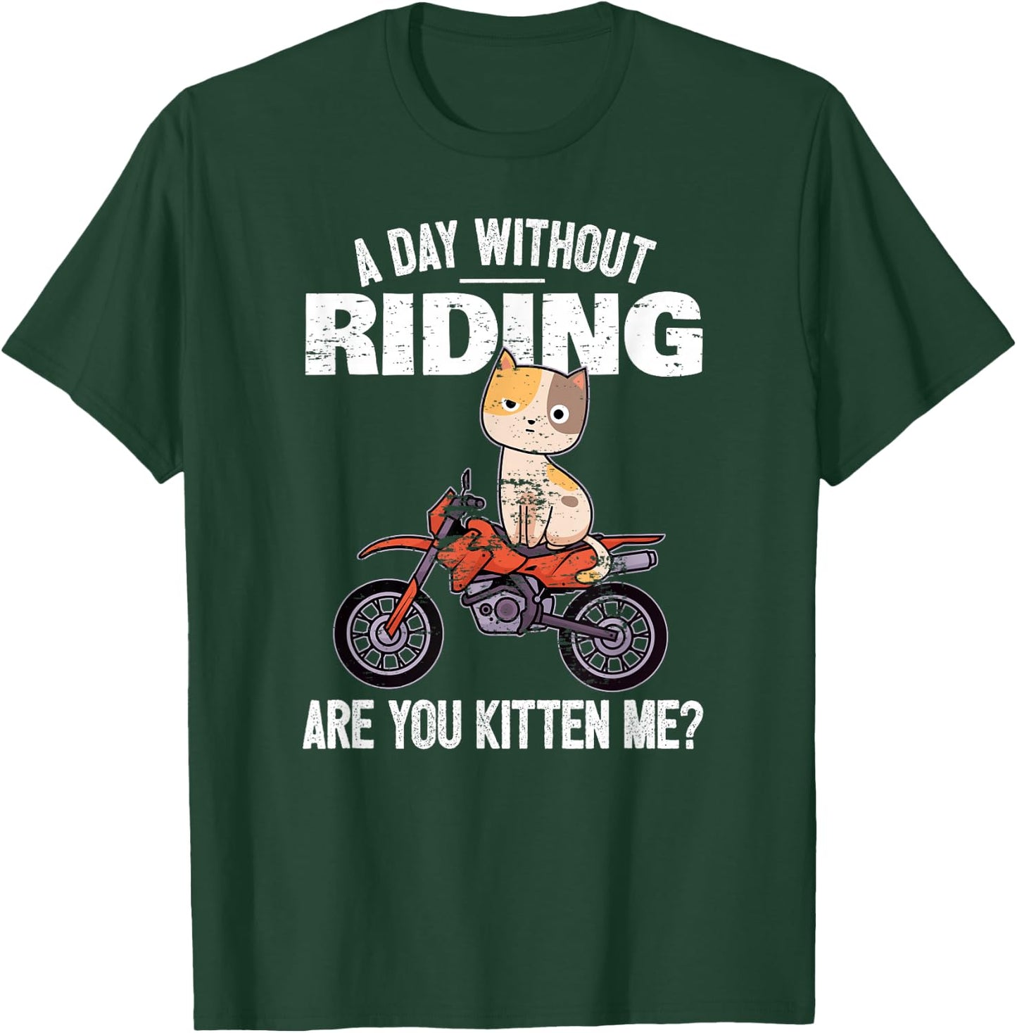 Motocross Rider Motocross Bike Motorcycle I Kitten Cat Women T-Shirt - T-Shirt | Forest