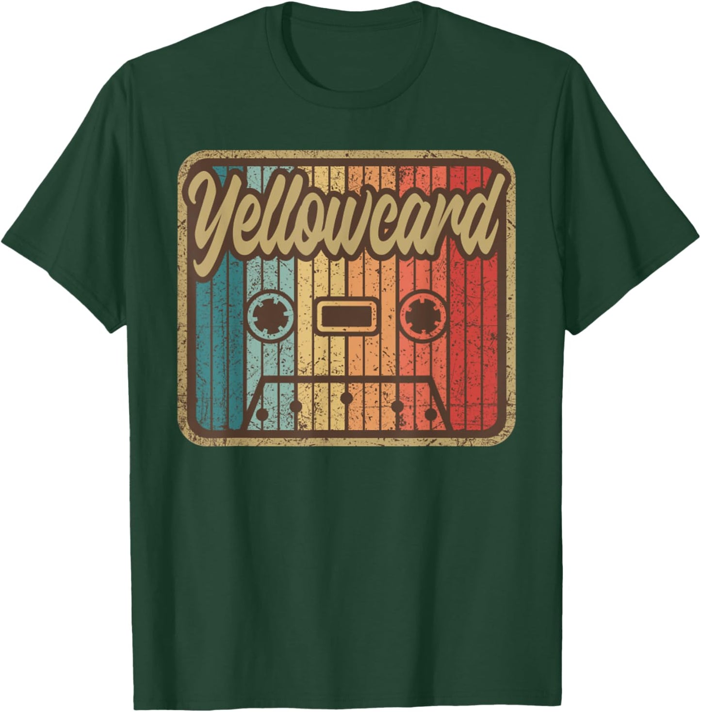 Cassette Yellow Card Vintage Music 2000s Rock T-Shirt - T-Shirt | Forest