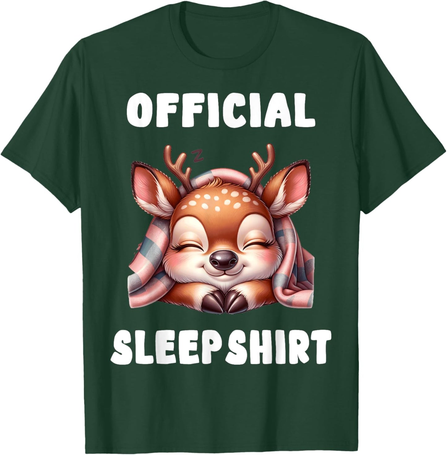Deer - Official Sleepshirt Pajamas Nightgown T-Shirt - T-Shirt | Forest