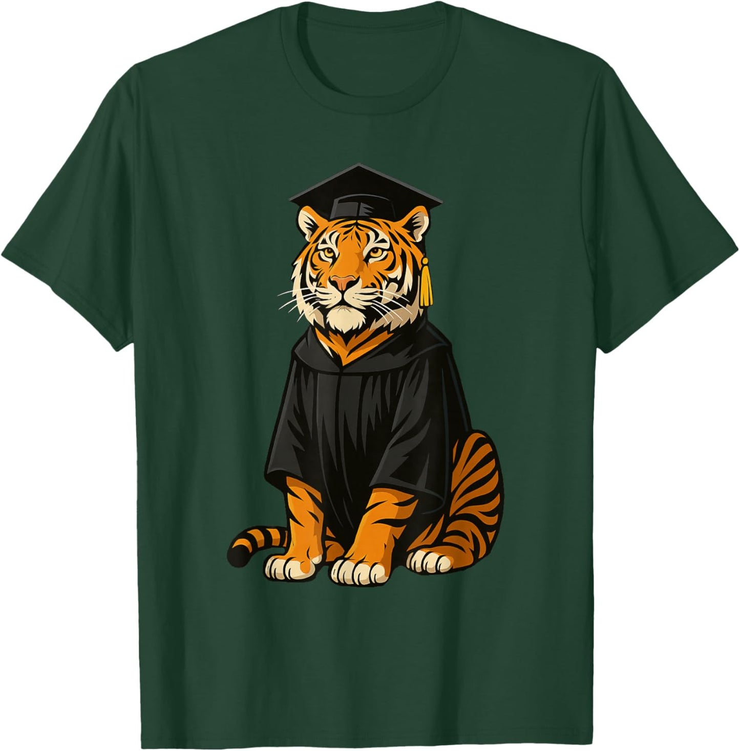Cute Tiger Graduation T-Shirt - T-Shirt | Forest
