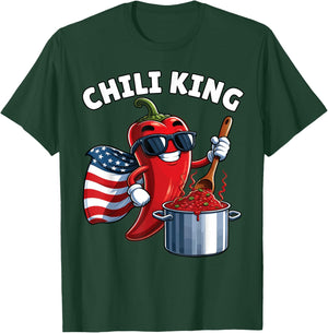 Chili Cook Off, Chili King, Chili Cookoff, Chili Cookout T-Shirt - T-Shirt | Forest