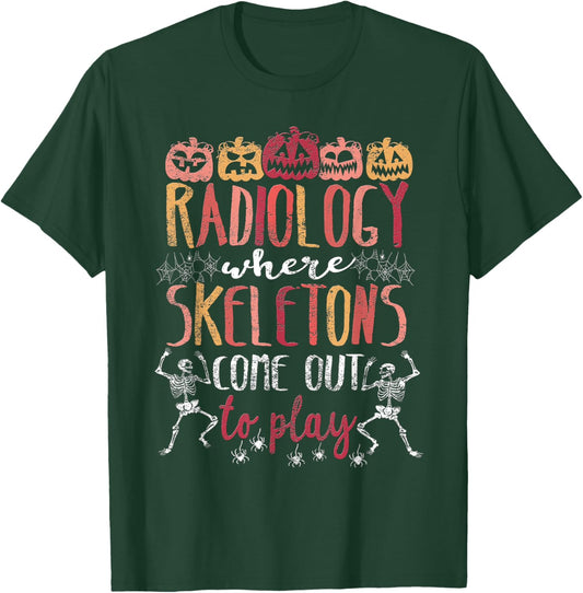 Xray Tech Radiology X-Ray Technician X-Ray Halloween T-Shirt - T-Shirt | Forest