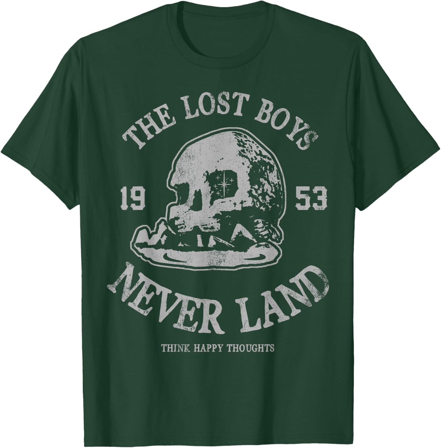Disney Peter Pan The Lost Boys Think Happy Thoughts Small T-Shirt - T-Shirt | Forest