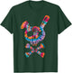 Scary Skull And Crossbones Bad Rabbit Horror Bunny Tie Dye T-Shirt - T-Shirt | Forest