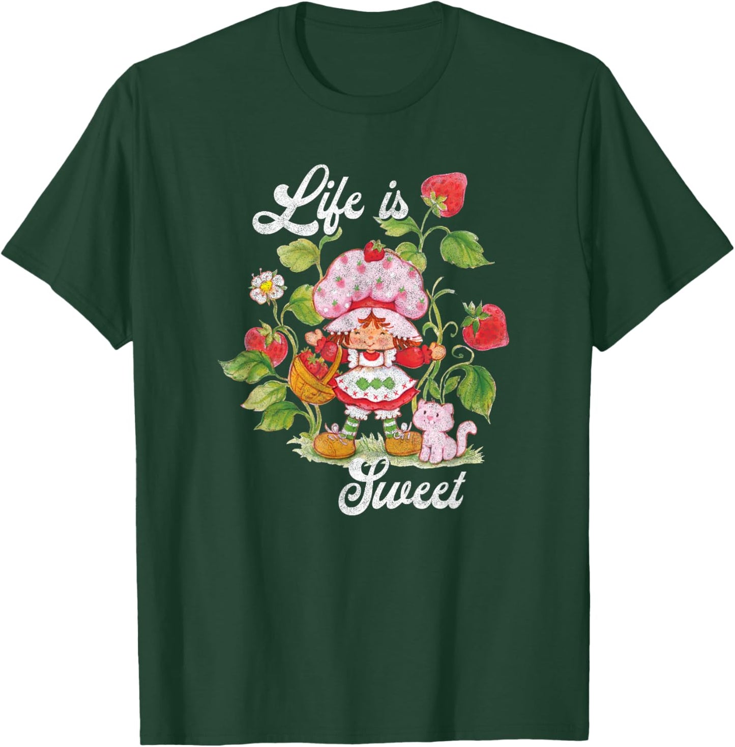 Strawberry Shortcake Life Is Sweet Vintage Berry Garden T-Shirt - T-Shirt | Forest
