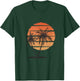 Hawaiian Palm Tree Tropical Beach Retro Vintage 70s 80s T-Shirt - T-Shirt | Forest