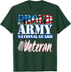 Proud Army National Guard Veteran Dog Tag Flag Women T-Shirt - T-Shirt | Forest