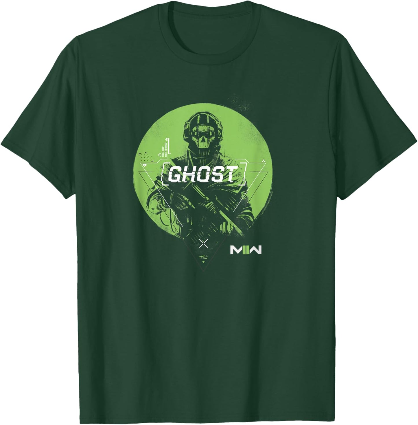 Call of Duty Green Ghost Soldier Gaming T-Shirt - T-Shirt | Forest