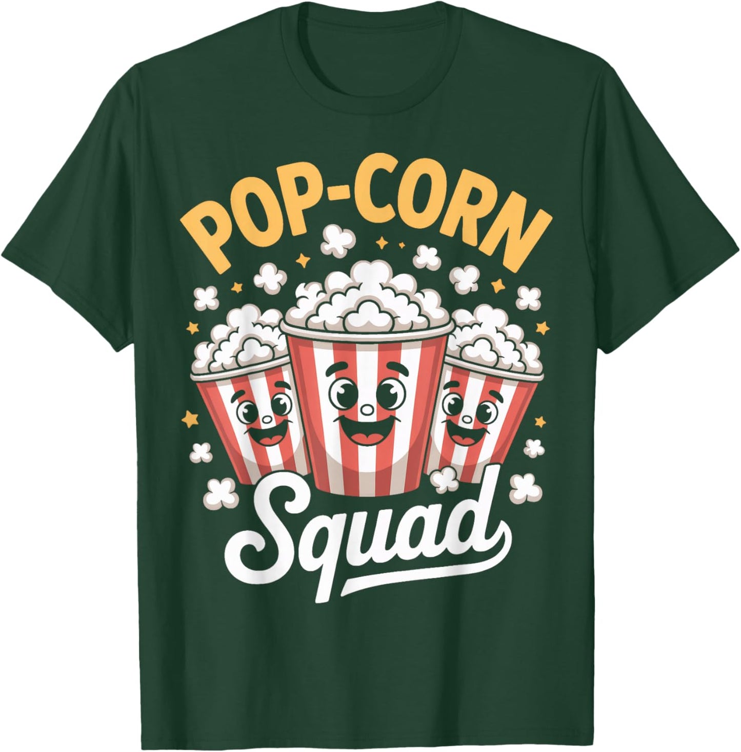 Popcorn Squad Funny Movie Night Lovers T-Shirt - T-Shirt | Forest