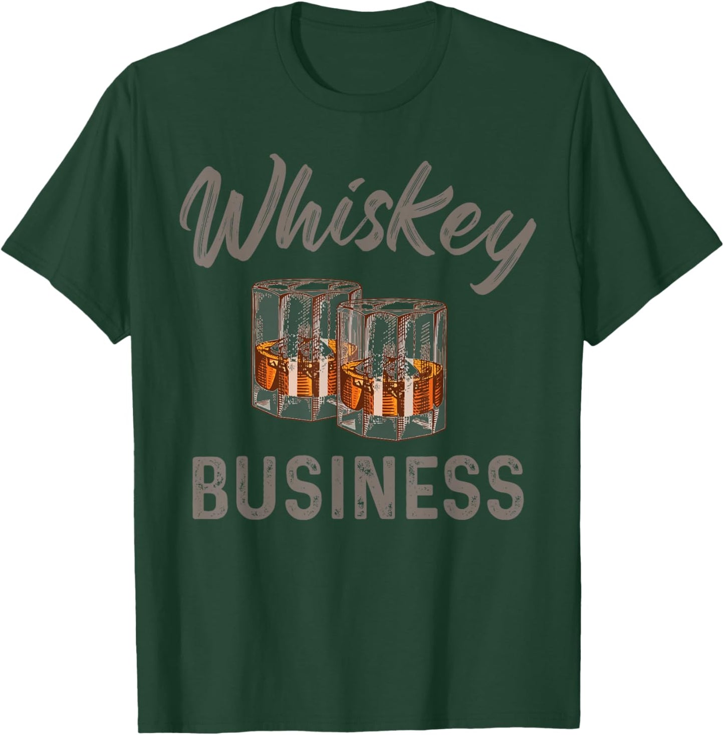 Whiskey Business Cool Drinking Lover Weekend Forecast Dad T-Shirt - T-Shirt | Forest