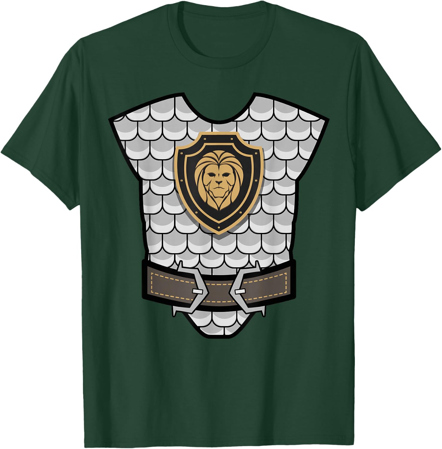 Medieval Knight Costume - Halloween Armor T-Shirt - T-Shirt | Forest