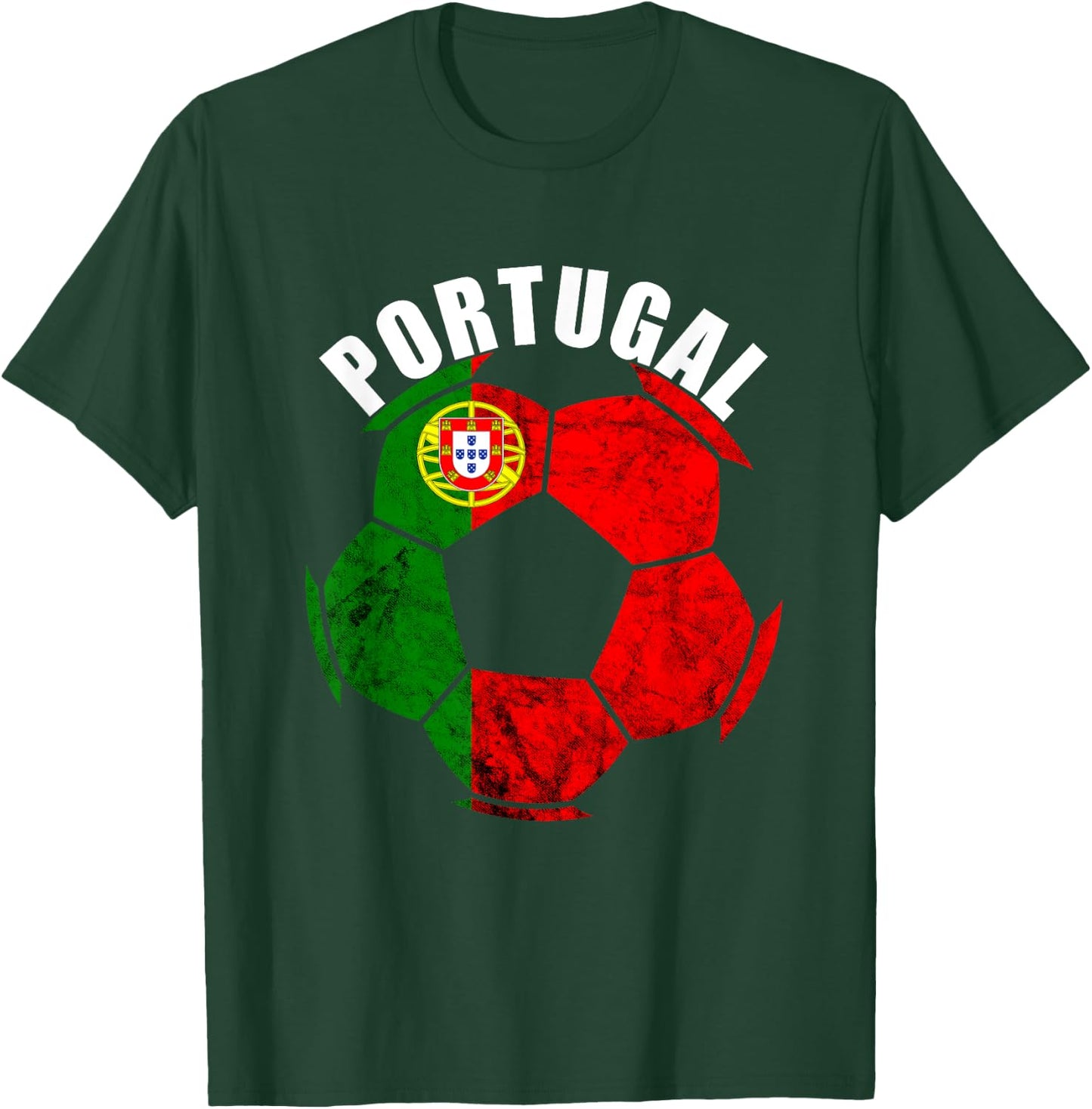 Portugal Soccer Portuguese Flag Portuguese Pride Futebol T-Shirt - T-Shirt | Forest